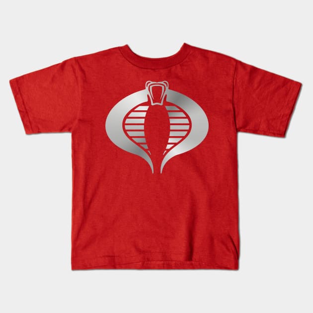 Crimson Guard Silver Cobra Logo Kids T-Shirt by Scottish Arms Dealer